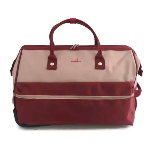 תיק ליולדת על גלגלים  LB5012 RED